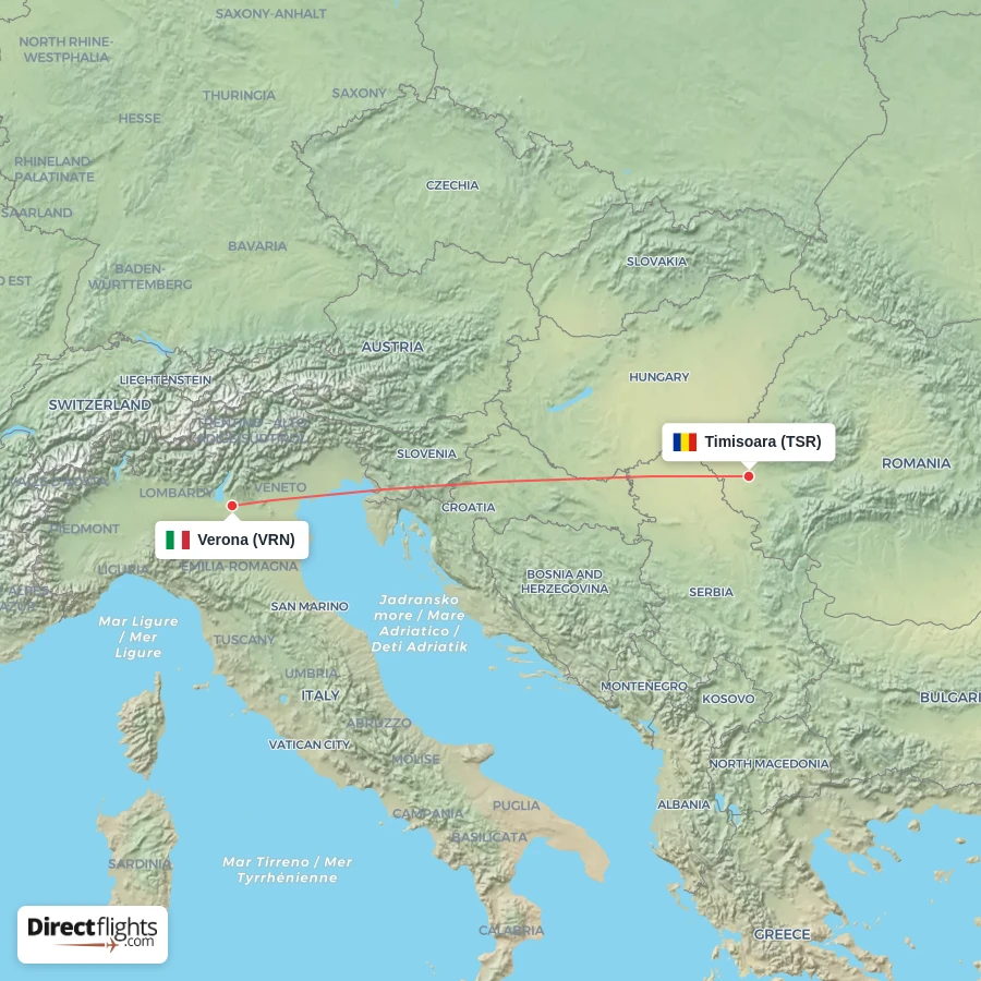 VRN - TSR route map