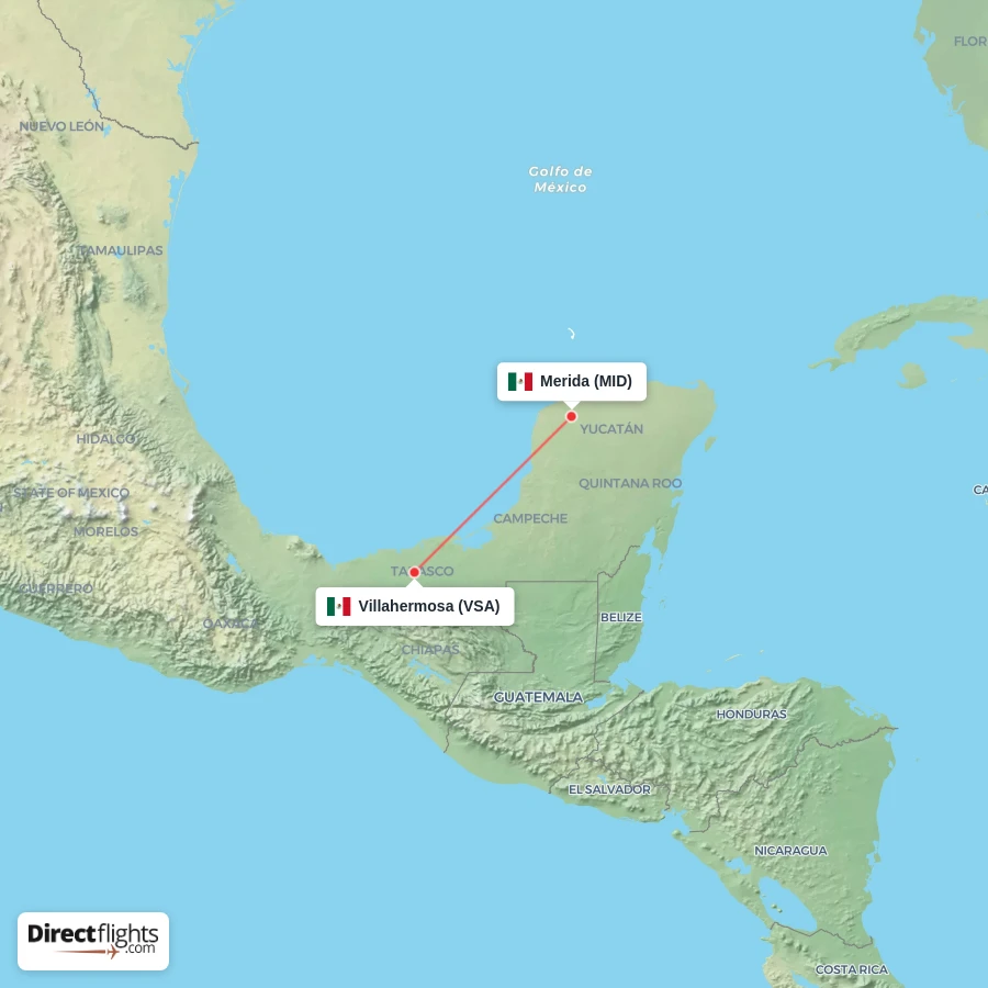 VSA - MID route map