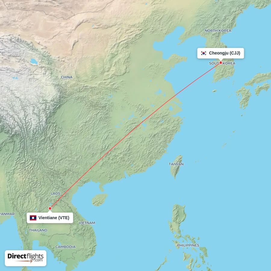 VTE - CJJ route map