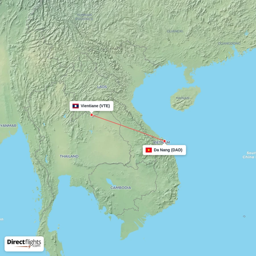VTE - DAD route map