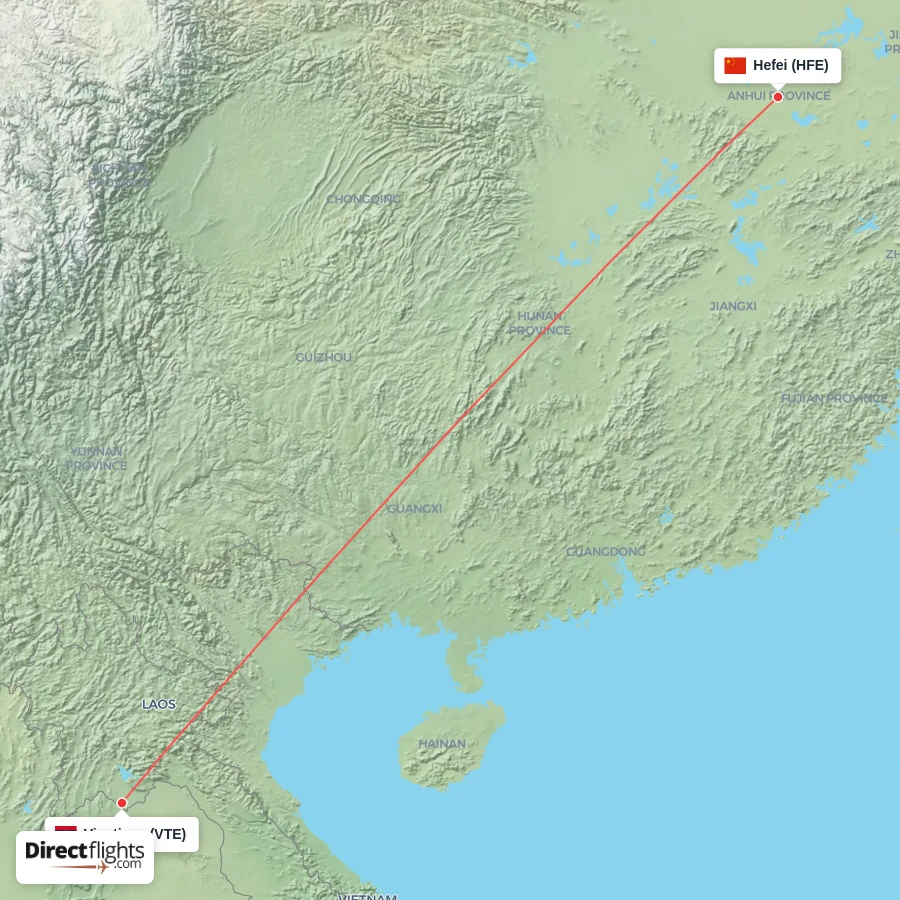 VTE - HFE route map