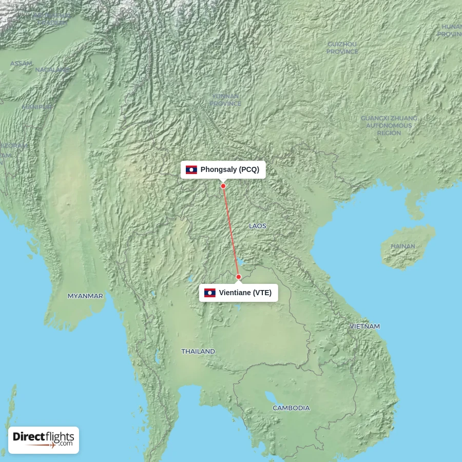 VTE - PCQ route map