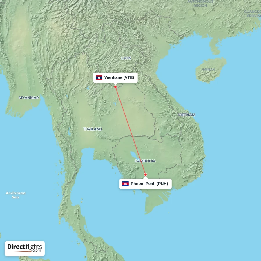 VTE - PNH route map