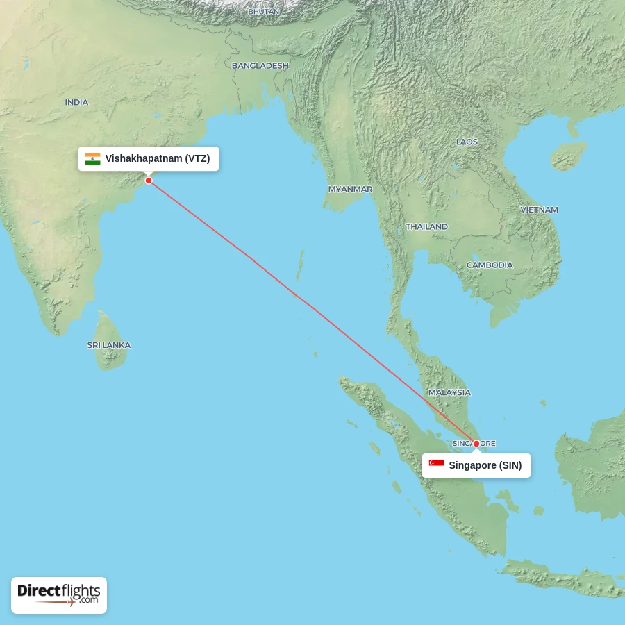 VTZ - SIN route map
