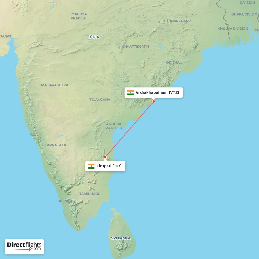 VTZ - TIR route map