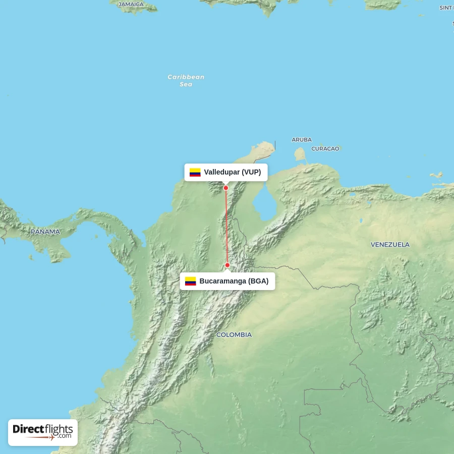 VUP - BGA route map
