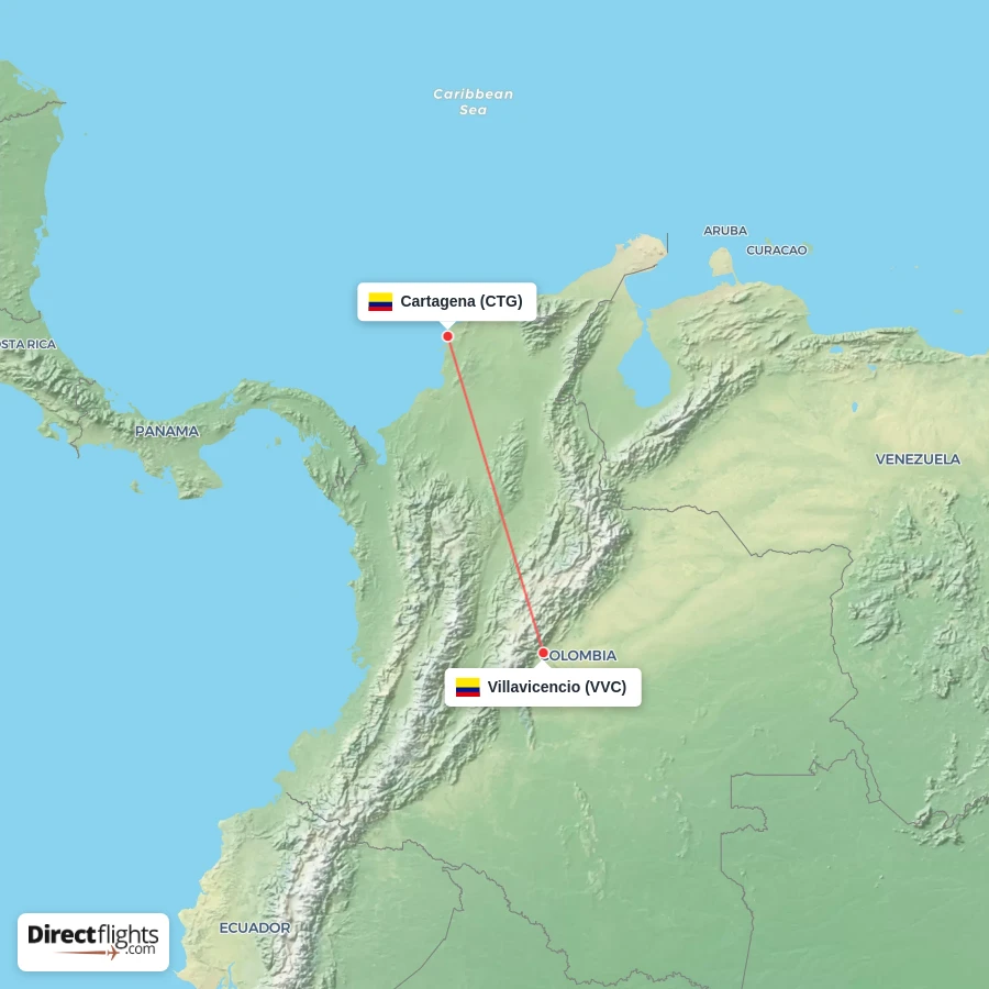 VVC - CTG route map