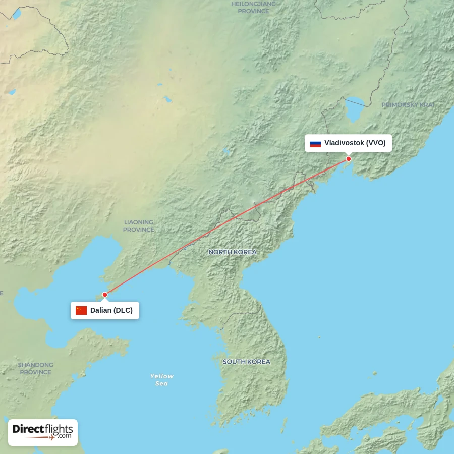 VVO - DLC route map