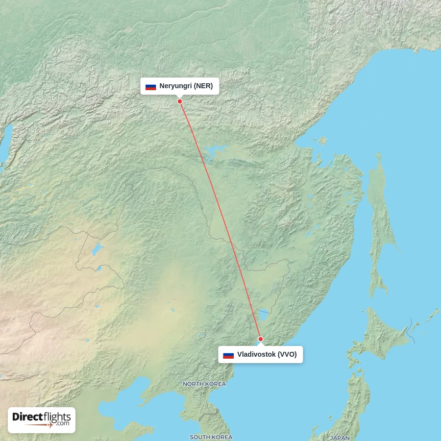 VVO - NER route map