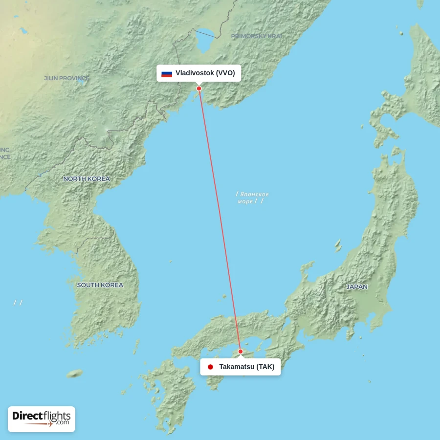 VVO - TAK route map