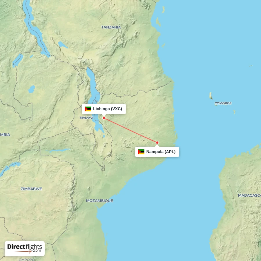VXC - APL route map