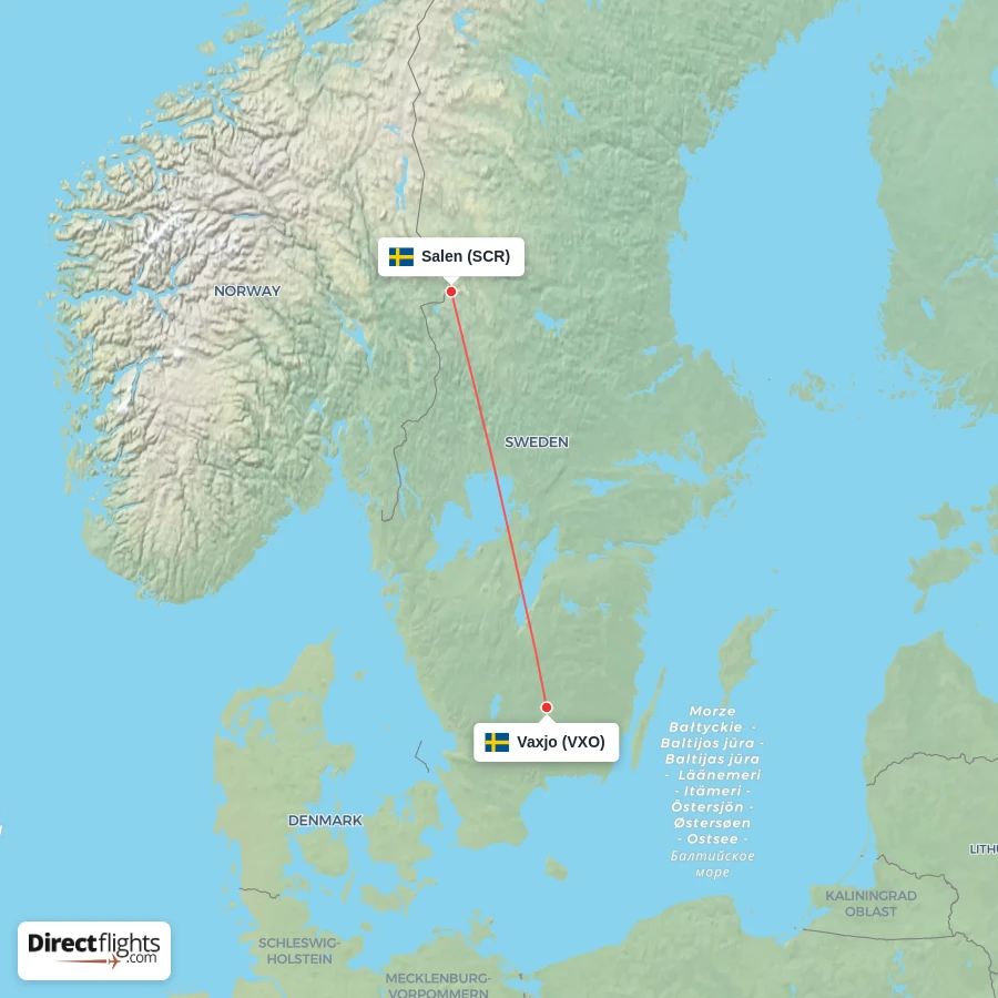 VXO - SCR route map