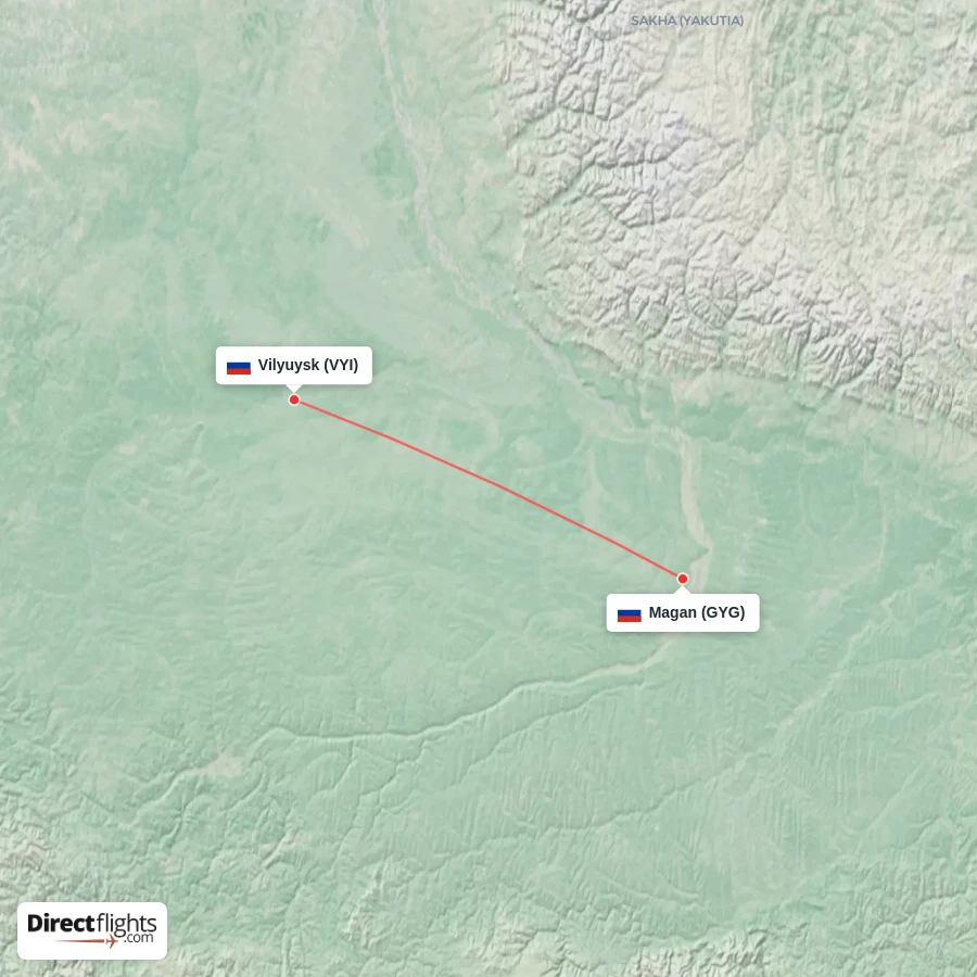 VYI - GYG route map