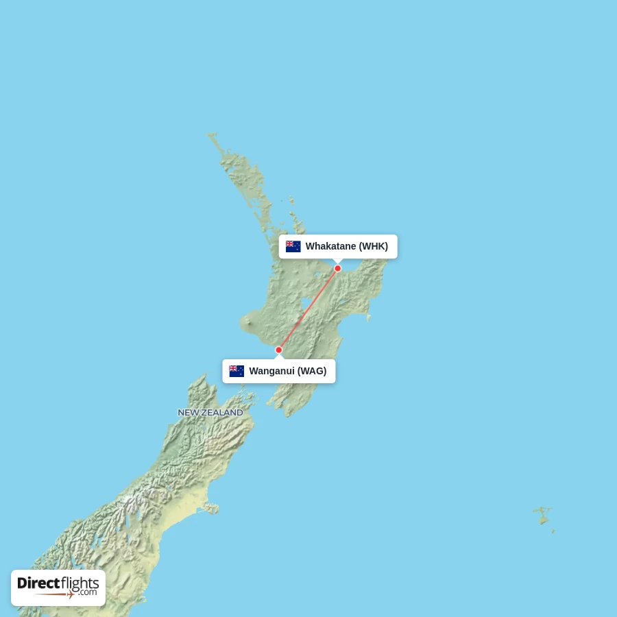 WAG - WHK route map