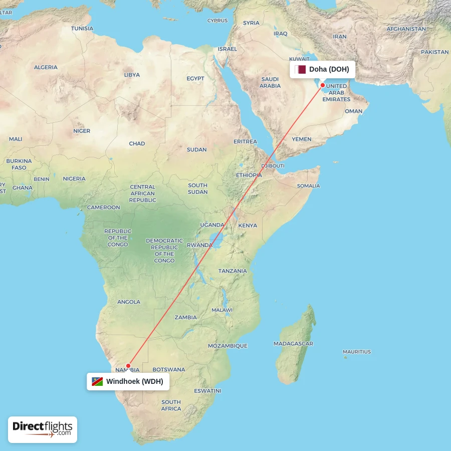 WDH - DOH route map