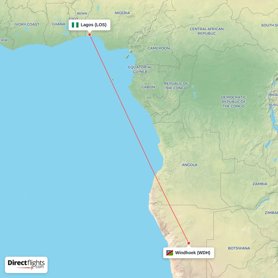 WDH - LOS route map