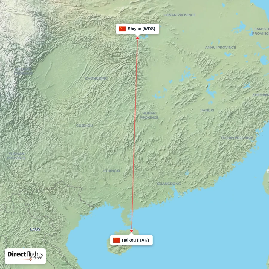 WDS - HAK route map