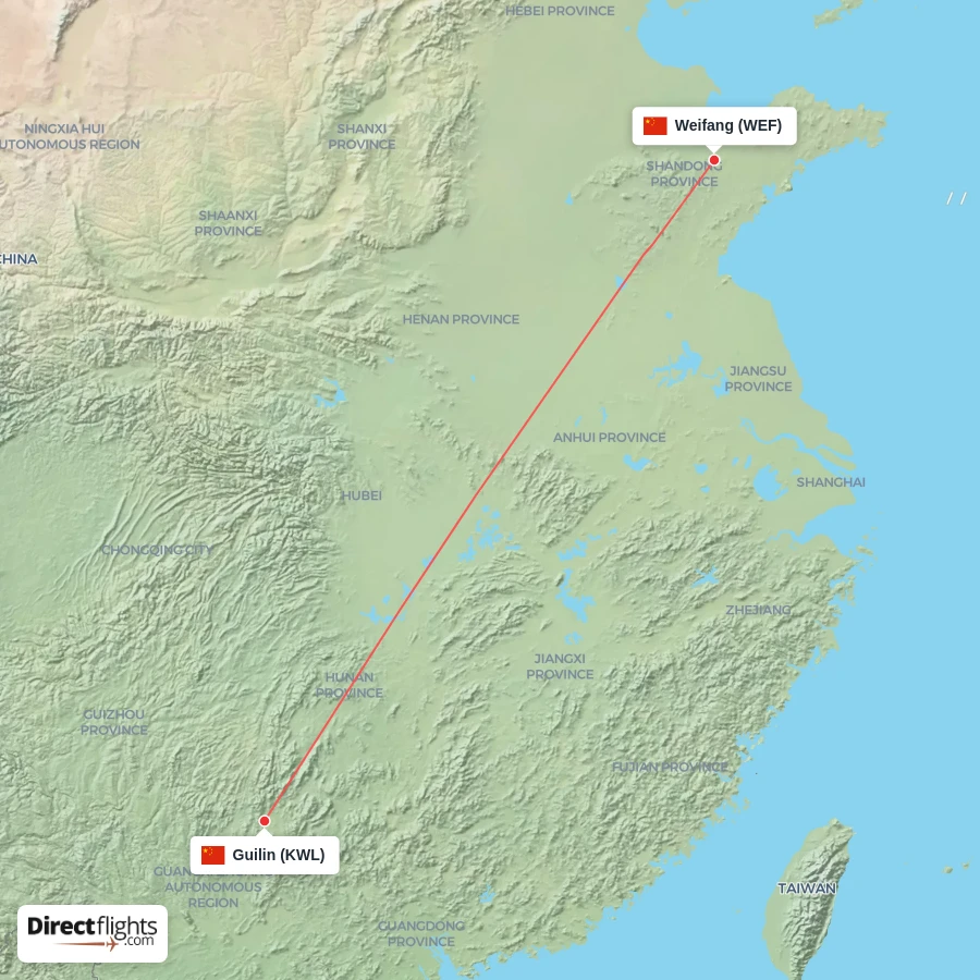 WEF - KWL route map