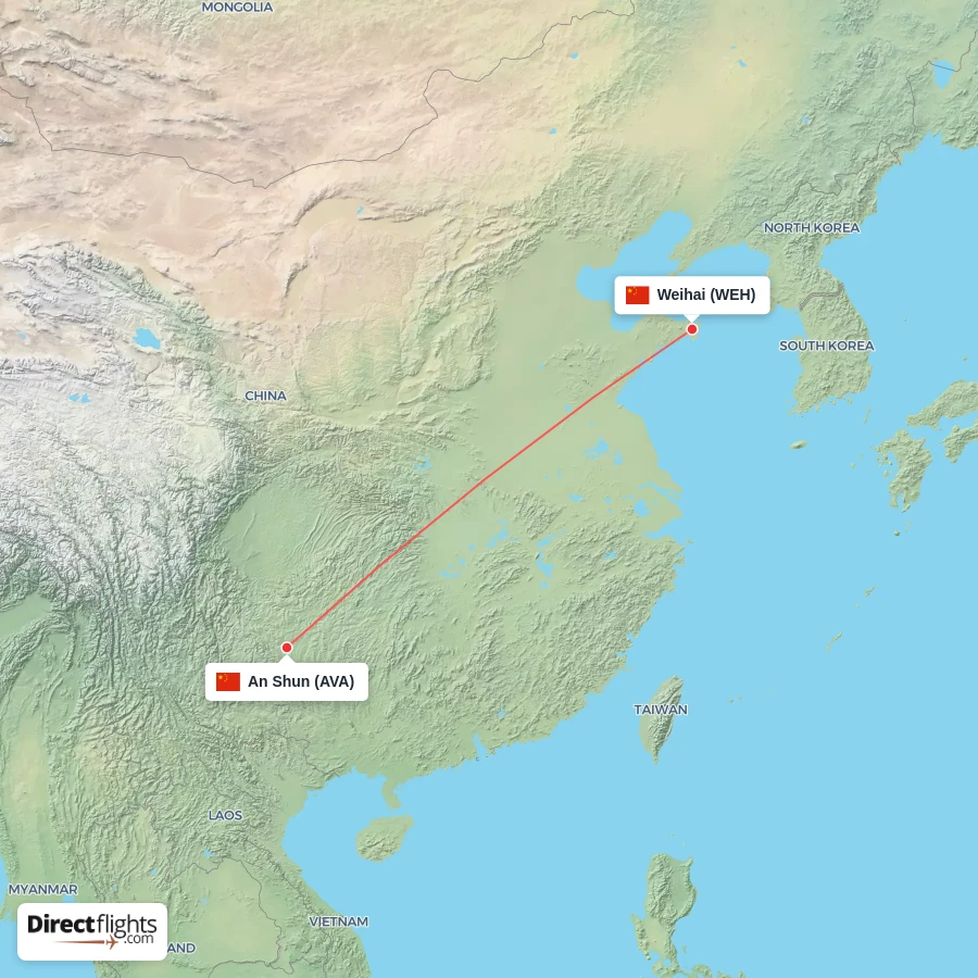 WEH - AVA route map