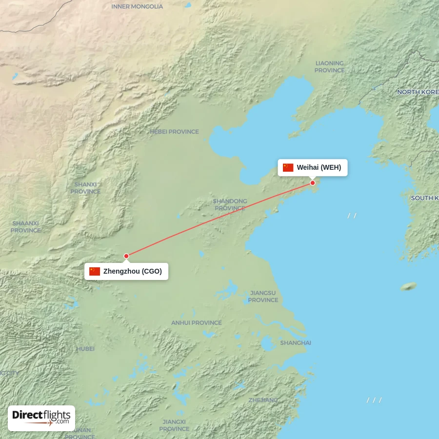 WEH - CGO route map
