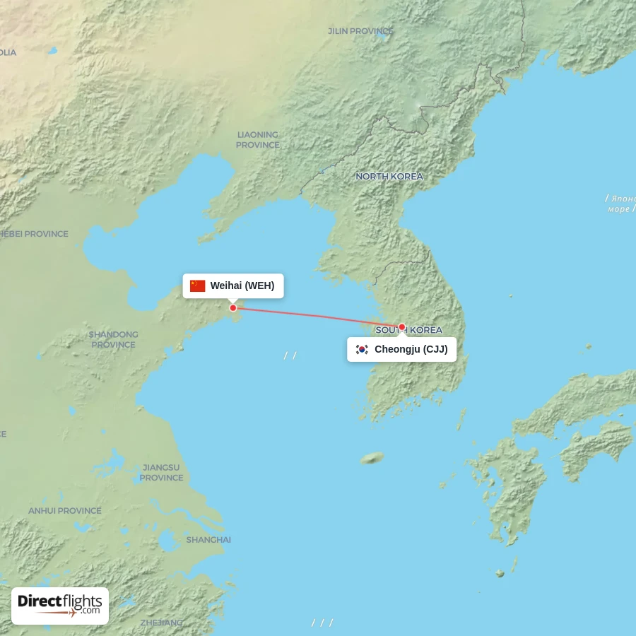 WEH - CJJ route map