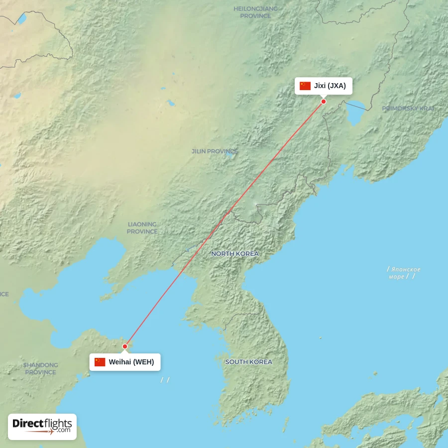 WEH - JXA route map