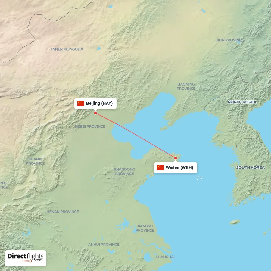 WEH - NAY route map