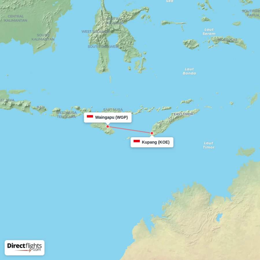 WGP - KOE route map