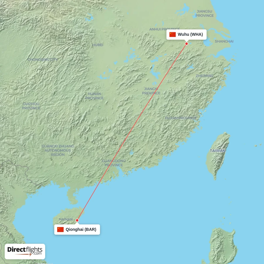 WHA - BAR route map