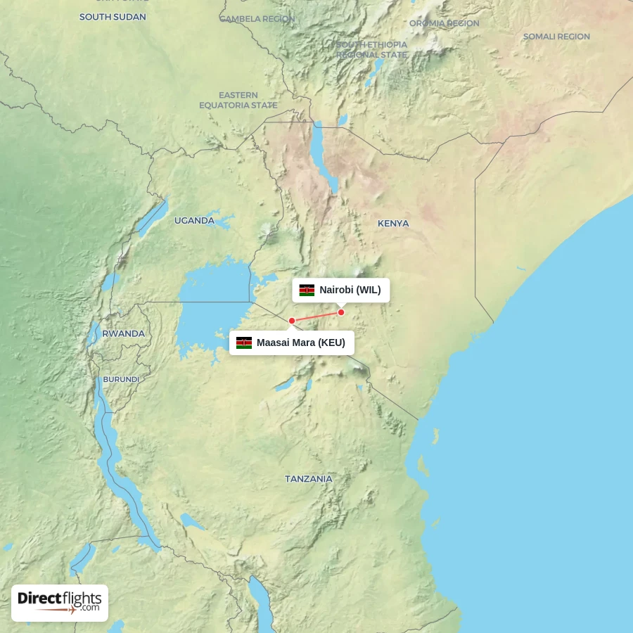 WIL - KEU route map