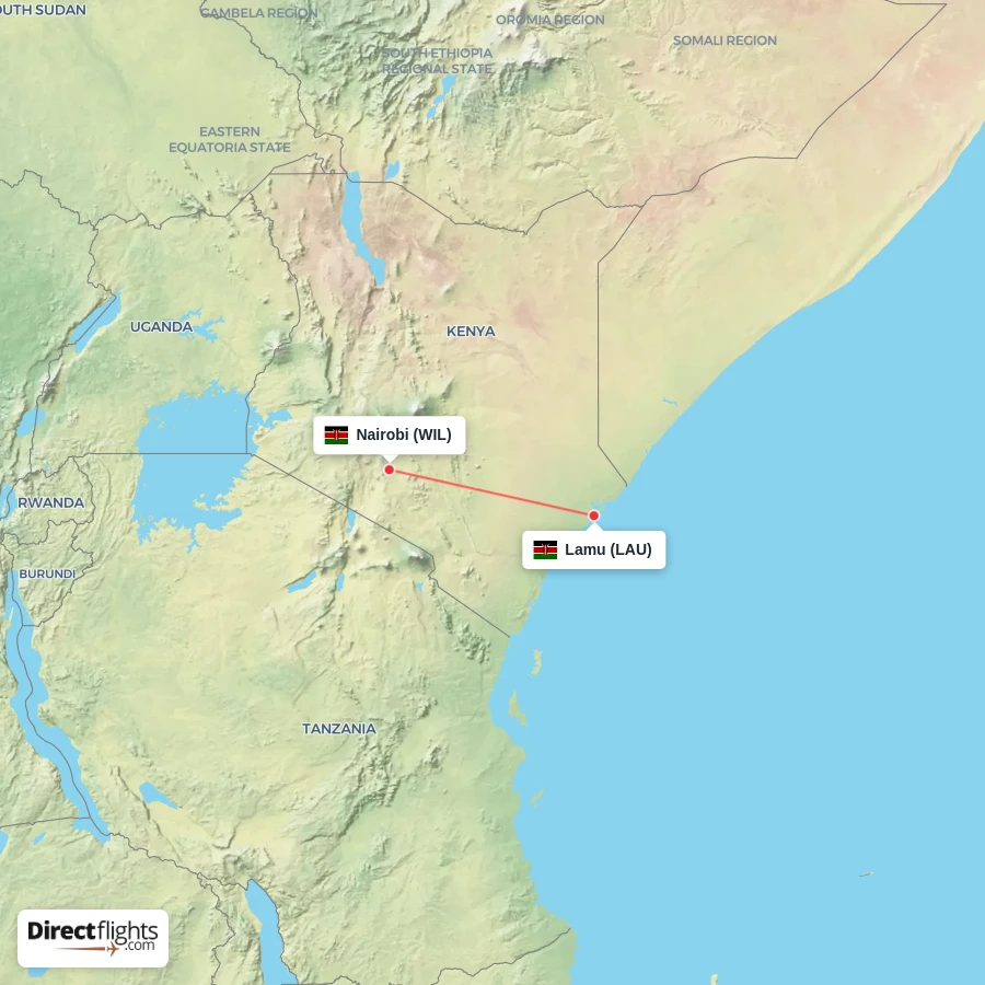 WIL - LAU route map