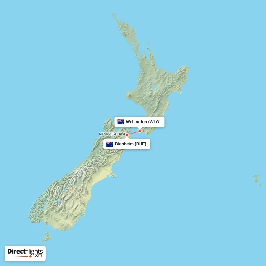 WLG - BHE route map