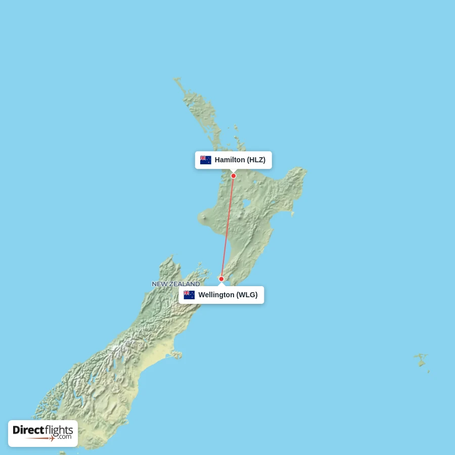 WLG - HLZ route map