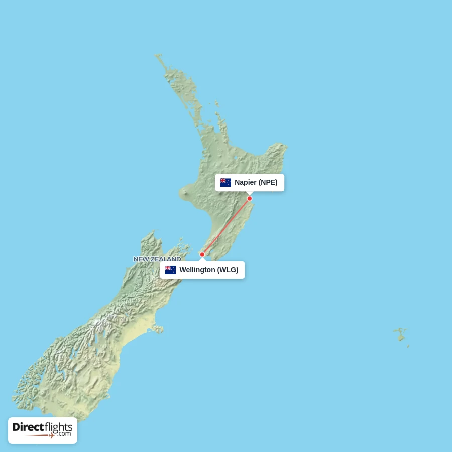 WLG - NPE route map