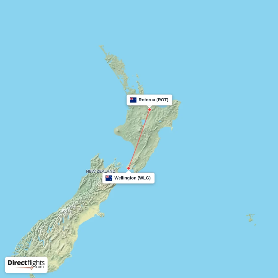 WLG - ROT route map