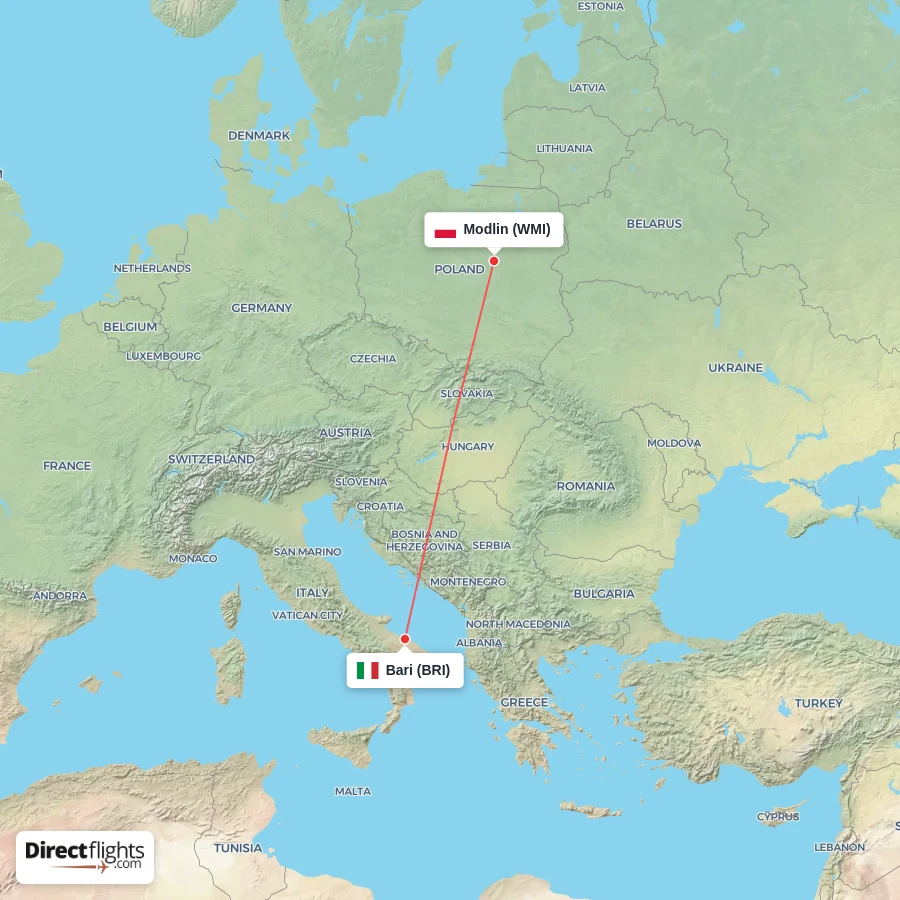 WMI - BRI route map