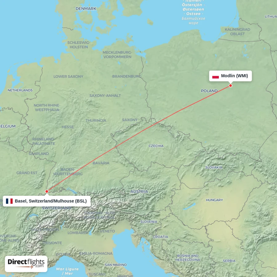 WMI - BSL route map