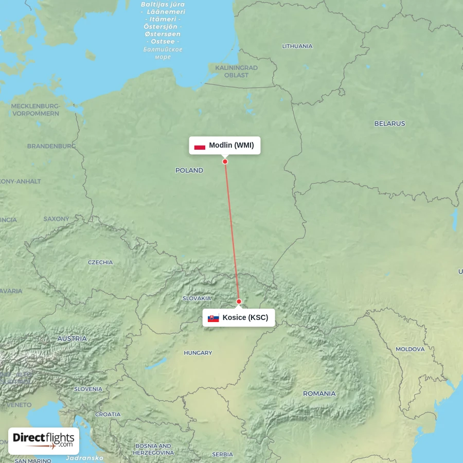 WMI - KSC route map