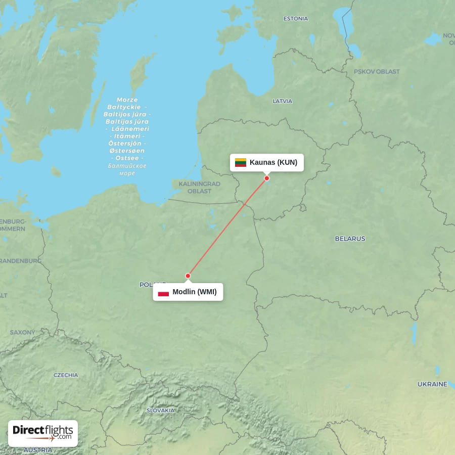 WMI - KUN route map