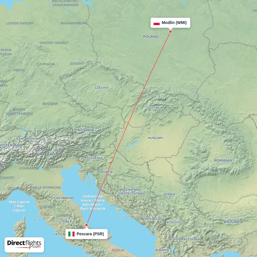 WMI - PSR route map