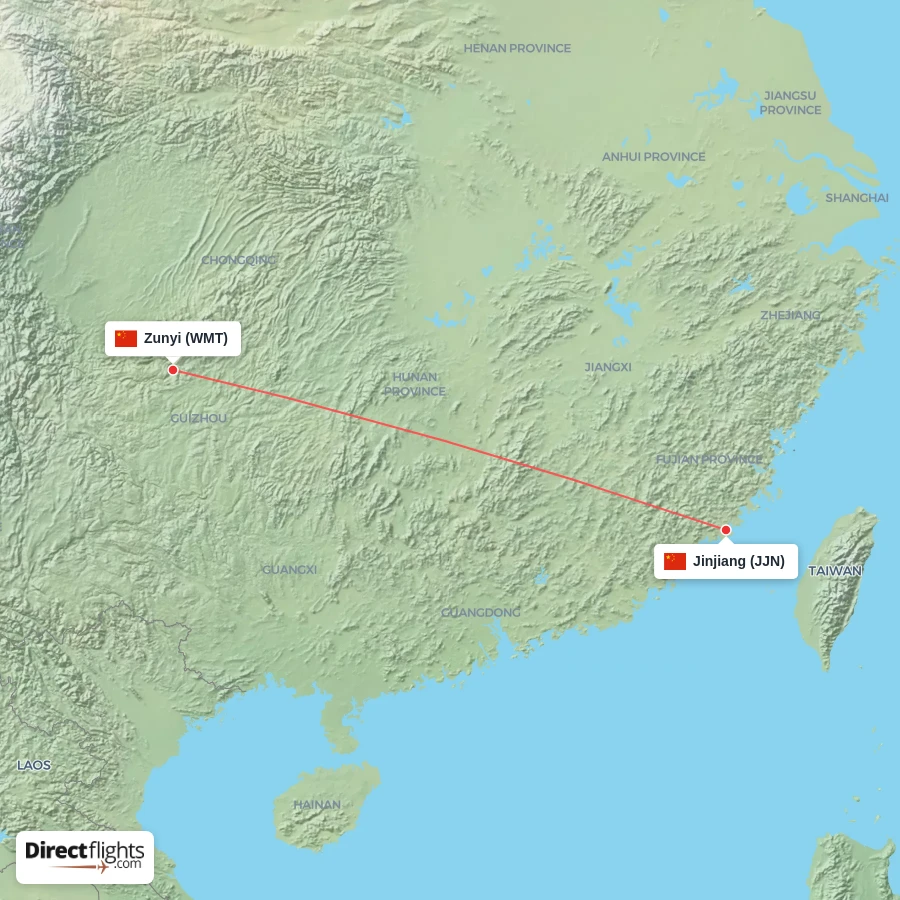 WMT - JJN route map
