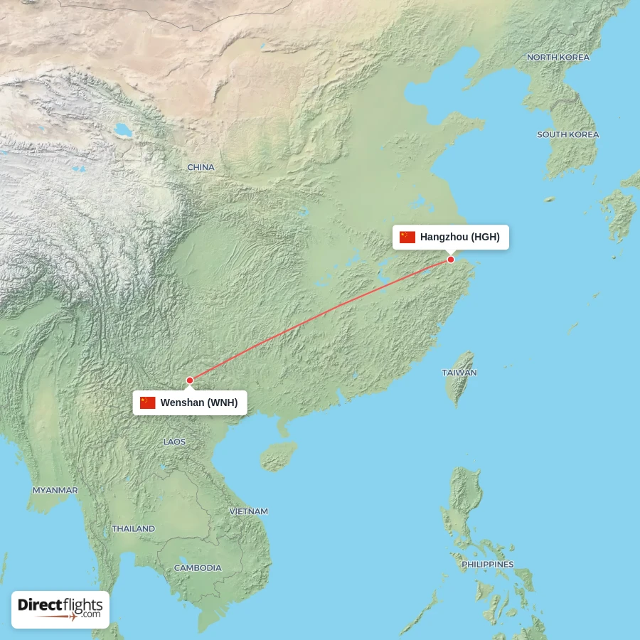 WNH - HGH route map