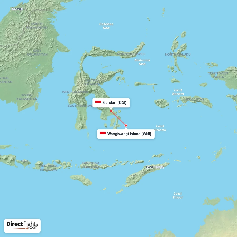 WNI - KDI route map