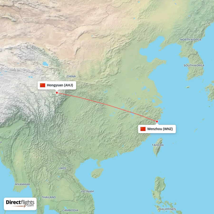 WNZ - AHJ route map
