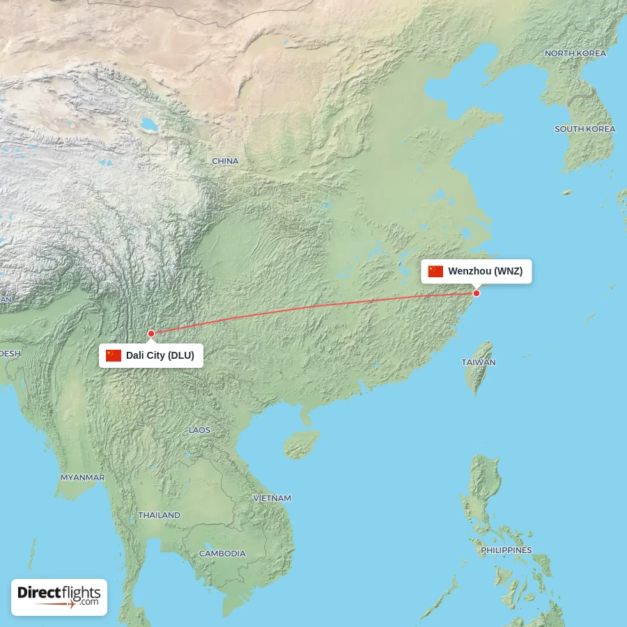 WNZ - DLU route map