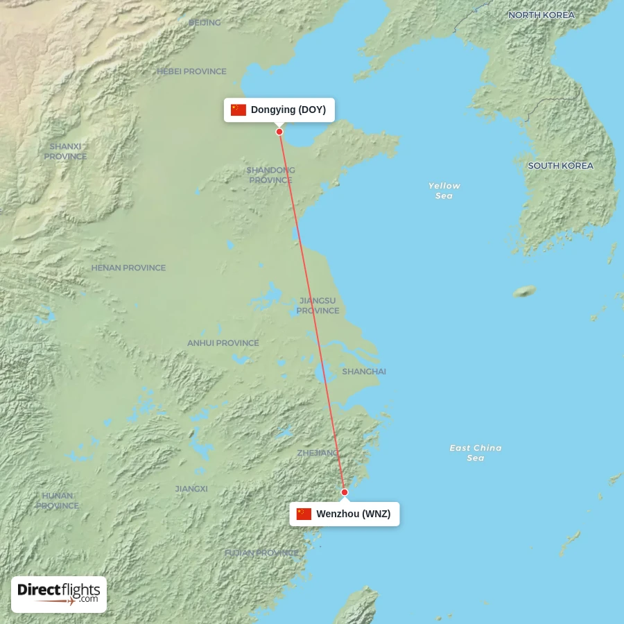 WNZ - DOY route map