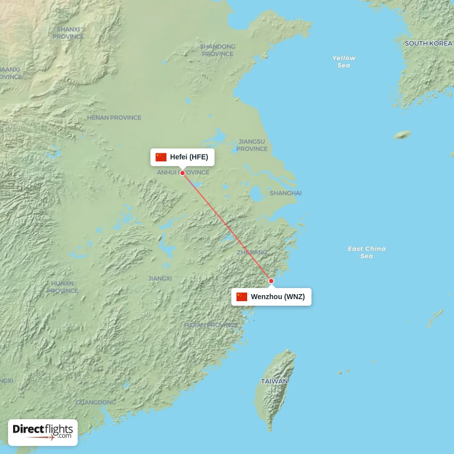 WNZ - HFE route map