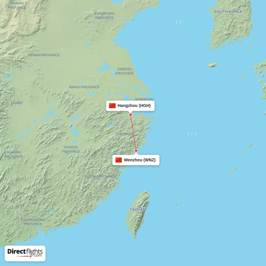 WNZ - HGH route map