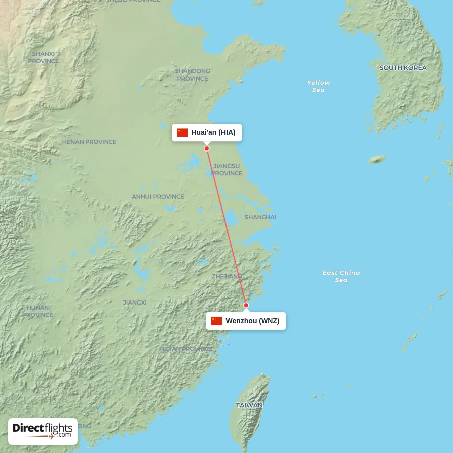 WNZ - HIA route map