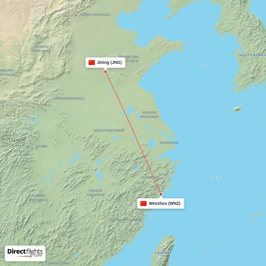 WNZ - JNG route map